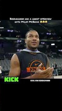 Bendadonnn had a great interview with Miles McBride #bendadonnn #milesmcbride #nbafinals