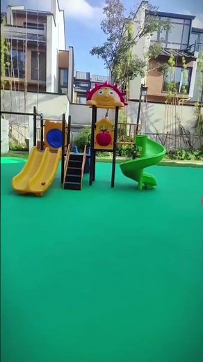 Safety surfaces made from EPDM granules and aliphatic pu binder, water proof and weather resistant