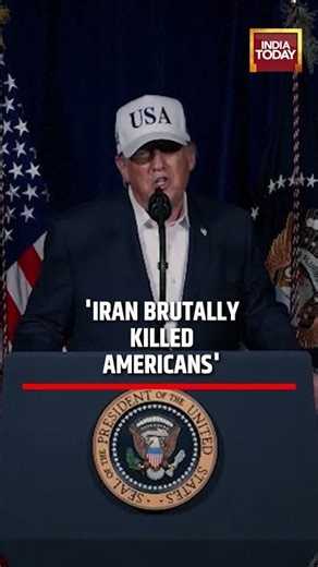 Trump's Statement on the Attack on Iran: Accuses Trump of Iran of Killing Americans | #shorts