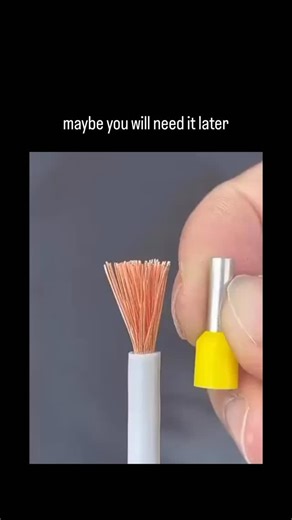 NON FUNNY 😁 on Instagram: "- The post features a quick tutorial on stripping insulation from a multi-strand electrical wire, twisting the exposed copper strands, and securing them with a yellow wire nut for safe termination, quoting the author’s earlier polymer clay crafting video on tiger-striped accessories. - This technique ensures reliable connections by preventing wire fraying and loose strands, aligning with electrical safety guidelines like those in IEC 60364, which emphasize proper insu
