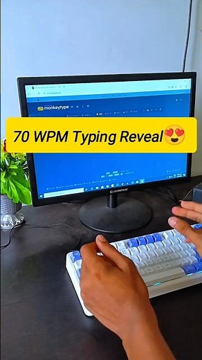 70 WPM Typing Reveal | Real Speed Test on Monkeytype 🔥 | Fast Typing Practice