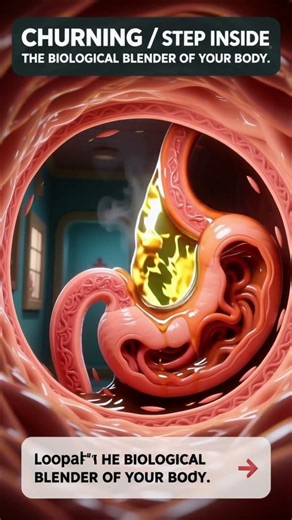 Step Inside the Biological Blender of Your Body — Inside the Human Stomach (3D Animation)