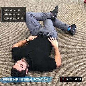 Hip Internal Rotation Stretch - [P]rehab
