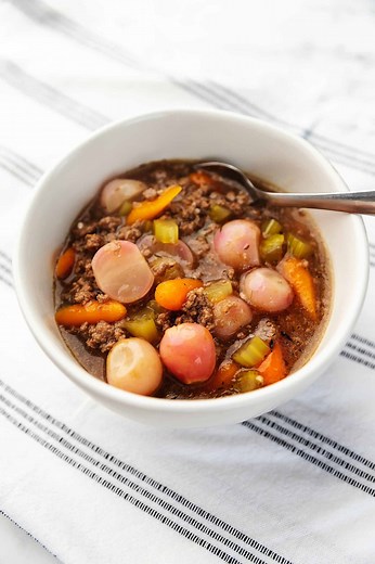Keto Hamburger Stew • Low Carb with Jennifer