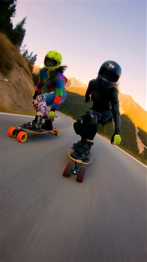 🛹Downhill skateboarding in the Alps🏔️ #longboard #downhill