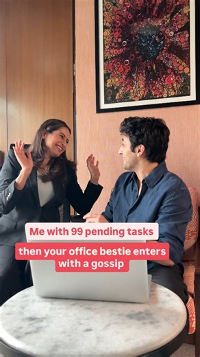 Work is important, but spilling the tea is even more important 🙈 Watch AFK episodes only on dice media Ft. @arjun_deswal @saadhikasyal @dicemediaindia #FCReels | FilterCopy