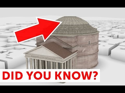 Pantheon of Rome. Mystery of ancient Roman architecture in 3D