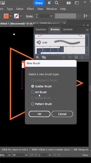 Brush tool in Adobe illustrator tutorial, Follow for more tips #fblifestyle | Let's Design