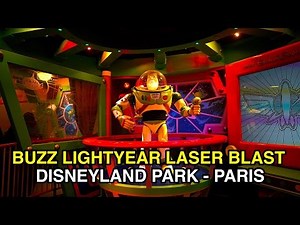 [4K] Buzz Lightyear Laser Blast - Light Battle : Disneyland Park (Paris, France)