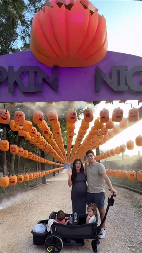 Caila Quinn Burrello 🌹 on Instagram: "Pumpkin Nights Austin with my little crew of four 🎃✨ Such a magical fall night! TAG SOMEONE you want to visit @pumpkinnights with as a hint, hint to get tickets! Here are my top 3 mom-tips if you’re going: 1️⃣ Wear closed-toe shoes or sneakers (I learned the hard way with a red ant mound 🫠) 2️⃣ Arrive right at 7pm when gates open—less crowds + the best time for photos 📸 3️⃣ Don’t miss the free fire dancing show before you leave 🔥 When: Sept 18th - Oct 3