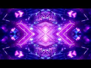 1 Hour 4K Blue Kaleidoscope Tunnel VJ Loop – Hypnotic Geometric Motion (No Audio)