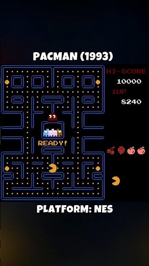 Pacman 1993 (NES) #retrogaming #retrogames #arcade #retrogame #gaming #games