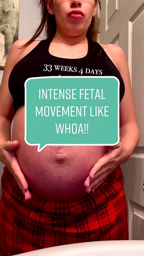 Watching my baby move is the most incredible thing ever! Posterior placenta means less cushion & these acrobatic moves can be seen & felt even more. #pregnancy #pregnant #fetalmovements #fetalmovement #fetus #activebaby #babybump #pregnancyjourney #33weekspregant #33weekspregnant #34weekspregnant #preggolife #preggoproblems #pregnantproblems #pregnancyjourney #healthypregnancy #thirdtrimesterbelike #thirdtrimester #thirdtrimestermama #thirdtrimesterproblems #babymovements