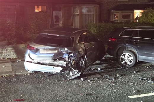 Shocking images show aftermath of Burnley crash
