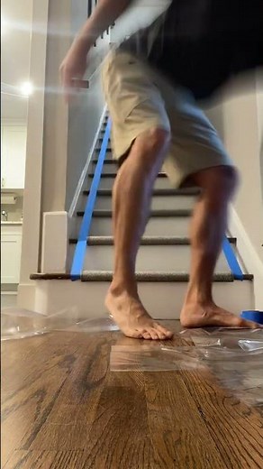 Dr. Chris with the quick carpet stair tread install!