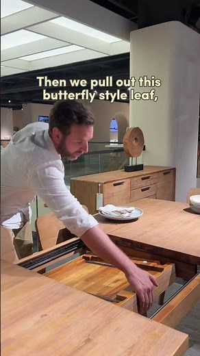 Fighting for seats? Can't relate - Seb extendable #diningtable opens up whenever you need 🍽️✨