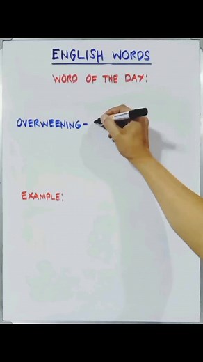 Word of the Day: OVERWEENING | Tim Tim TV
