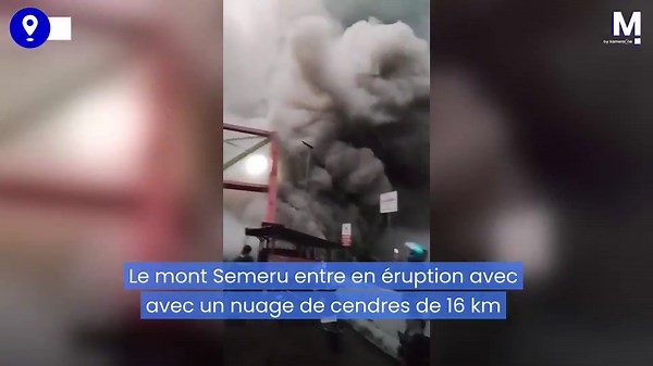 Le mont Semeru entre en éruption en Indonésie