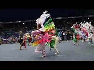 FSIN Powwow 2022, Sat. Night Live, Jr. Women's Fancy Shawl Dance Contest...