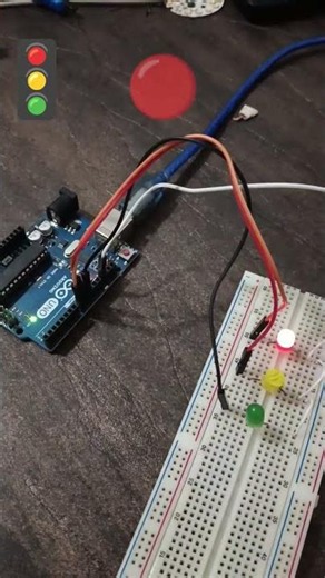 🚦Arduino based traffic signal #arduino project #experiment