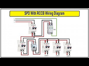 How To Make SPD With RCCB Wiring Diagram | RCCB wiring diagram