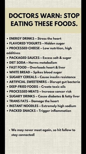 15 Foods Doctors Often Recommend Limiting for Better Heart and Metabolic Health #lifestylemedicine