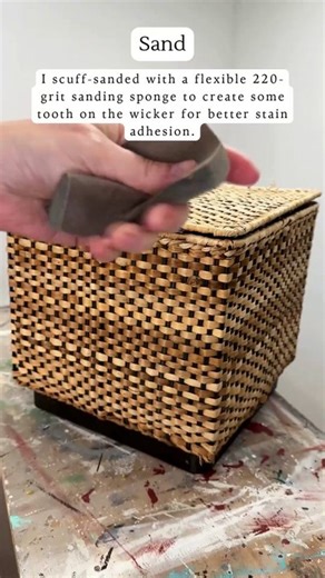 How to Gel Stain Wicker Decor or Furniture