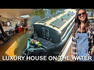 SHE Lives FULL TIME on her AMAZING Self Built Boat