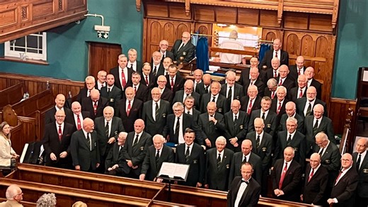 Joint Welsh Male Voice Choir concert takes Llanidloes by storm