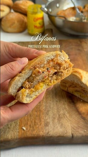 How to Make Bifanas - Traditional Portuguese Marinated Pork Sandwich 🐖🧄🥪