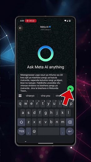 How to make logo using Meta AI. #tipsntricks #smartphone #tech #cellphone