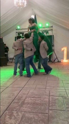 Lupita’s Vals highlight with the Golden Boys 💚✨