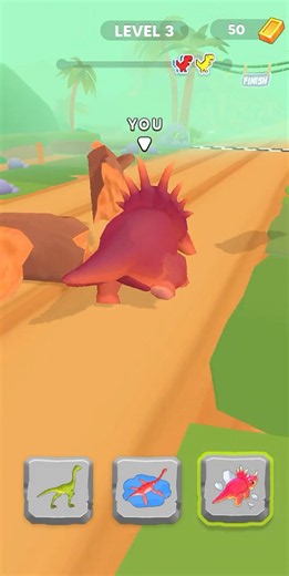 DinoRACE: Dinosaur Games 🦖🔥 THE CRAZIEST DINOSAUR RACE! 🏁💥😱 #shorts