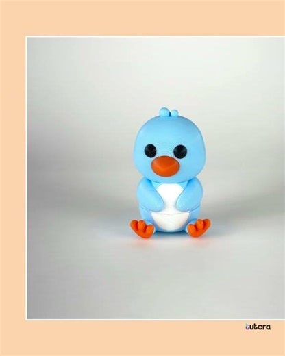 3D Printed Articulated Bird Keychain