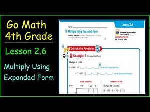 Go Math 4th Grade Lesson 2.6 Multiply Using Expanded Form