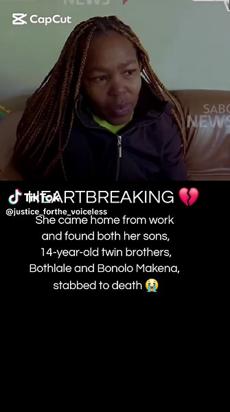 The tragic incident occurred on Friday, 2 October 2026, when she discovered her children's lifeless bodies in a bedroom. Both teenagers had sustained multiple stab wounds. No suspects have been apprehended, and a clear motive for the attack has not yet been established. #SAMA28 #heartbreaking #fyp #foryoupage #southafrica