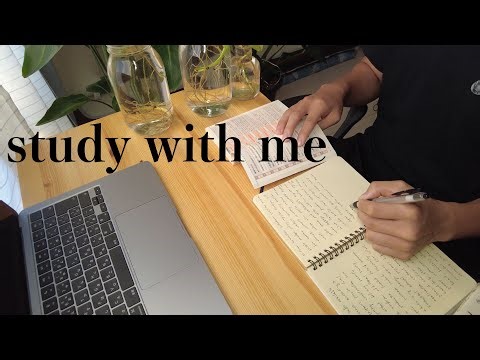 4K 60fps｜スマホをやめて一緒にポモドーロ勉強法で学習しよう！25分×2セット休憩5分｜雨と波の音 #studywithme #作業用bgm