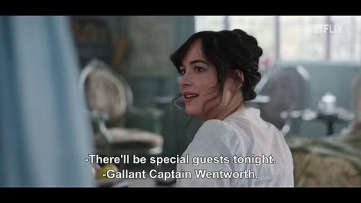 There’s always the one that got away. Dakota Johnson, Cosmo Jarvis, and Henry Golding star in Persuasion, adapted from the Jane Austen novel. Premieres July 15. | Netflix