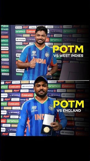 Back-to-Back Brilliance! Sanju Samson’s POTM Dominance #t20worldcup #cricketfans