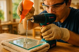 Percer un trou dans le verre sans fissures : cette erreur avec votre perceuse fait exploser bouteilles et miroirs (et comment l’éviter)