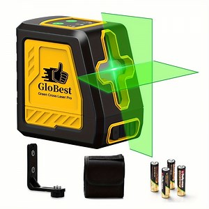 Laser Level, Self Leveling Cross Line Lasers, Green Beam Leveler Tool, with Self-leveling, Manual, Pulse Mode, Lazer Level with 360 Degree Magnetic Base and Battery