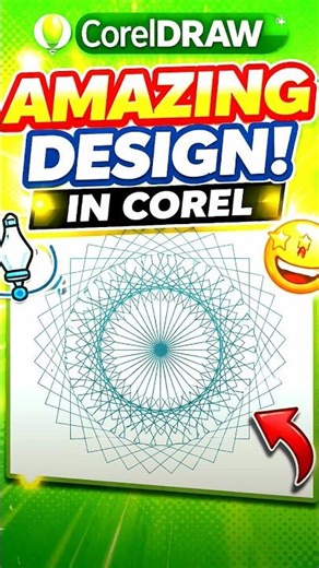 CorelDRAW me Amazing Design 😱 | Easy Trick #shorts #coreldraw #youtubeshorts