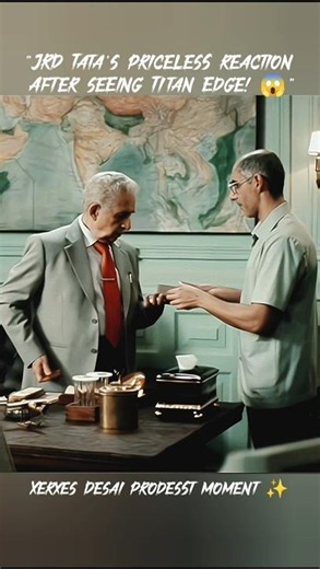 Tata's Priceless Reaction to Titan Edge 😱#Madeinindiathetitanstory #jrdtata #shorts