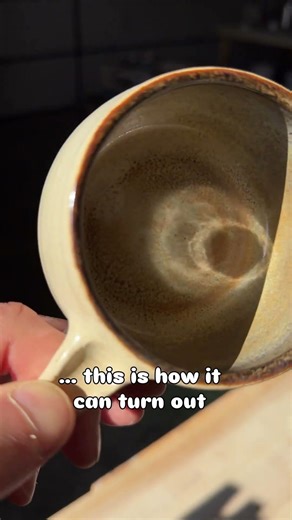 I’ve “invented” a thing to make it easier to glaze the inside of my cups #ceramics #pottery #glaze