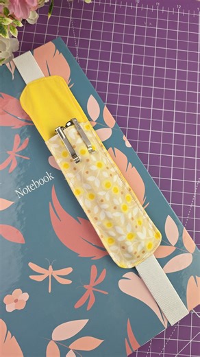 13K views · 280 reactions | Easy Elastic Pen Pouch – Perfect for Journals! #sewingtutorial #easysewingproject #fabricpenholder #diyjournalaccessory #beginnersewing | Modelist/Terzi Hatice DEMİR | Facebook