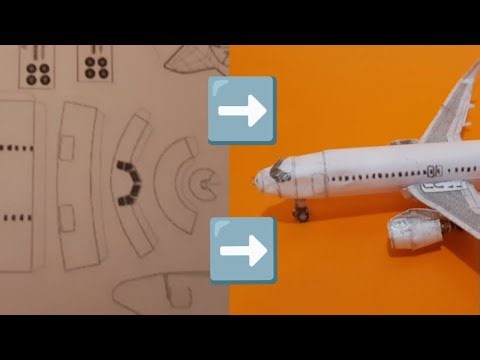 Making airbus a320 from paper (tutorial)
