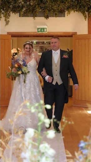 Bride Walks Down The Aisle