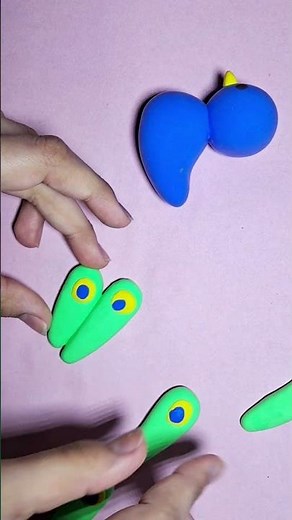 DIY Clay Whale 🐋 | Easy & Cute Clay Art #Shorts