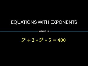 Equations of Exponents | Taking Out a Common Factor | Grade 10 Maths Simplified