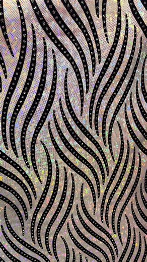 Zebra Pattern Design Hologram Shattered Glass With Flocking Metallic Nylon Spandex 4-stretch58/60”sold by the Yd.ships Worldwide From LA. - Etsy